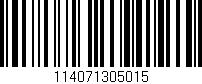 Código de barras (EAN, GTIN, SKU, ISBN): '114071305015'
