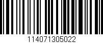 Código de barras (EAN, GTIN, SKU, ISBN): '114071305022'