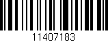 Código de barras (EAN, GTIN, SKU, ISBN): '11407183'