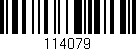 Código de barras (EAN, GTIN, SKU, ISBN): '114079'