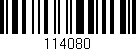 Código de barras (EAN, GTIN, SKU, ISBN): '114080'