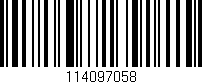 Código de barras (EAN, GTIN, SKU, ISBN): '114097058'