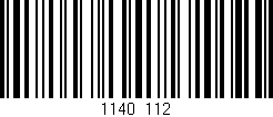 Código de barras (EAN, GTIN, SKU, ISBN): '1140/112'