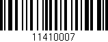 Código de barras (EAN, GTIN, SKU, ISBN): '11410007'
