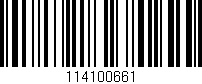 Código de barras (EAN, GTIN, SKU, ISBN): '114100661'
