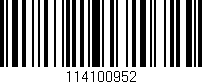 Código de barras (EAN, GTIN, SKU, ISBN): '114100952'