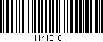 Código de barras (EAN, GTIN, SKU, ISBN): '114101011'