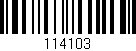 Código de barras (EAN, GTIN, SKU, ISBN): '114103'