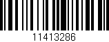 Código de barras (EAN, GTIN, SKU, ISBN): '11413286'