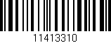 Código de barras (EAN, GTIN, SKU, ISBN): '11413310'