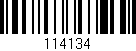 Código de barras (EAN, GTIN, SKU, ISBN): '114134'