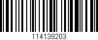 Código de barras (EAN, GTIN, SKU, ISBN): '114139203'