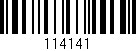 Código de barras (EAN, GTIN, SKU, ISBN): '114141'
