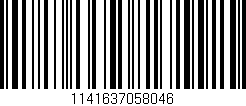 Código de barras (EAN, GTIN, SKU, ISBN): '1141637058046'