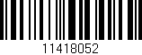 Código de barras (EAN, GTIN, SKU, ISBN): '11418052'