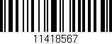 Código de barras (EAN, GTIN, SKU, ISBN): '11418567'