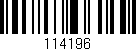 Código de barras (EAN, GTIN, SKU, ISBN): '114196'