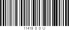 Código de barras (EAN, GTIN, SKU, ISBN): '11419_0_0_U'