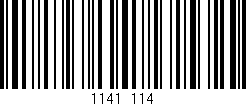 Código de barras (EAN, GTIN, SKU, ISBN): '1141/114'