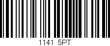 Código de barras (EAN, GTIN, SKU, ISBN): '1141/5PT'