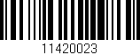 Código de barras (EAN, GTIN, SKU, ISBN): '11420023'
