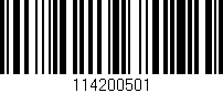 Código de barras (EAN, GTIN, SKU, ISBN): '114200501'
