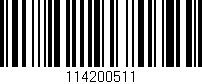 Código de barras (EAN, GTIN, SKU, ISBN): '114200511'