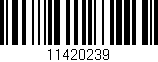 Código de barras (EAN, GTIN, SKU, ISBN): '11420239'