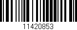 Código de barras (EAN, GTIN, SKU, ISBN): '11420853'
