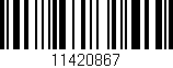 Código de barras (EAN, GTIN, SKU, ISBN): '11420867'