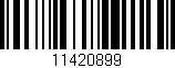 Código de barras (EAN, GTIN, SKU, ISBN): '11420899'