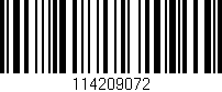 Código de barras (EAN, GTIN, SKU, ISBN): '114209072'