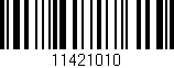 Código de barras (EAN, GTIN, SKU, ISBN): '11421010'