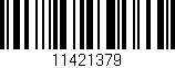 Código de barras (EAN, GTIN, SKU, ISBN): '11421379'