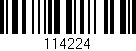 Código de barras (EAN, GTIN, SKU, ISBN): '114224'