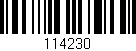 Código de barras (EAN, GTIN, SKU, ISBN): '114230'