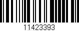 Código de barras (EAN, GTIN, SKU, ISBN): '11423393'