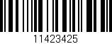 Código de barras (EAN, GTIN, SKU, ISBN): '11423425'
