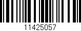 Código de barras (EAN, GTIN, SKU, ISBN): '11425057'