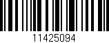 Código de barras (EAN, GTIN, SKU, ISBN): '11425094'