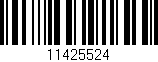Código de barras (EAN, GTIN, SKU, ISBN): '11425524'