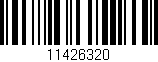 Código de barras (EAN, GTIN, SKU, ISBN): '11426320'