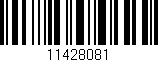 Código de barras (EAN, GTIN, SKU, ISBN): '11428081'