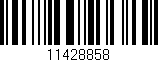 Código de barras (EAN, GTIN, SKU, ISBN): '11428858'