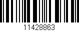Código de barras (EAN, GTIN, SKU, ISBN): '11428863'