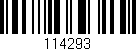 Código de barras (EAN, GTIN, SKU, ISBN): '114293'