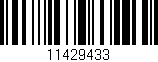 Código de barras (EAN, GTIN, SKU, ISBN): '11429433'