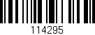 Código de barras (EAN, GTIN, SKU, ISBN): '114295'