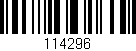 Código de barras (EAN, GTIN, SKU, ISBN): '114296'