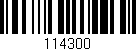 Código de barras (EAN, GTIN, SKU, ISBN): '114300'